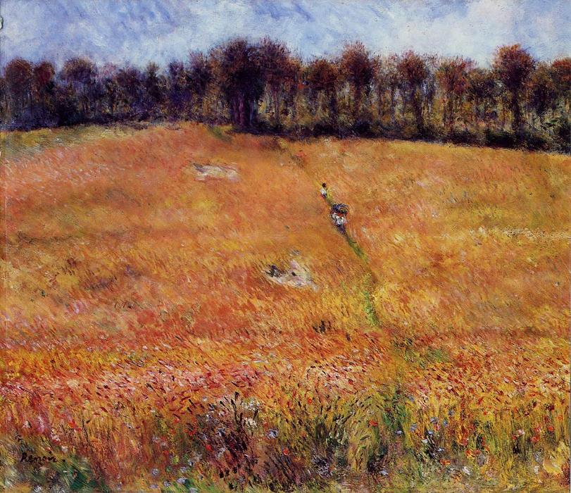 Wikioo.org - The Encyclopedia of Fine Arts - Painting, Artwork by Pierre-Auguste Renoir - Path through the High Grass