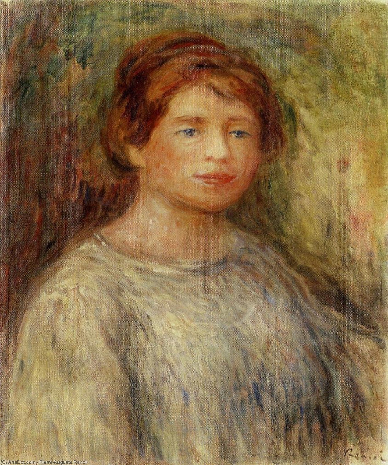 Wikioo.org - The Encyclopedia of Fine Arts - Painting, Artwork by Pierre-Auguste Renoir - Portrait of a Woman