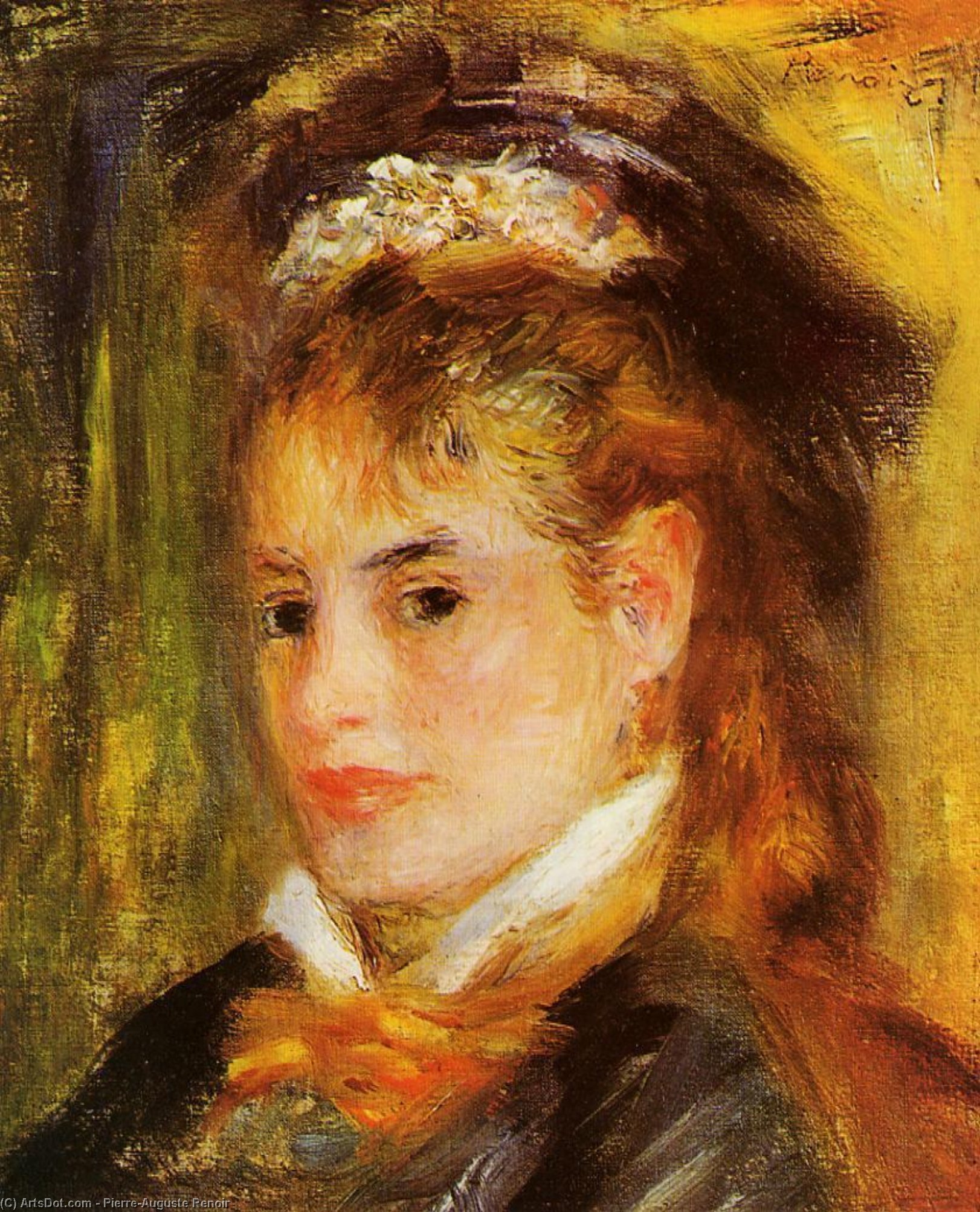 Wikioo.org - The Encyclopedia of Fine Arts - Painting, Artwork by Pierre-Auguste Renoir - Portrait of a Woman