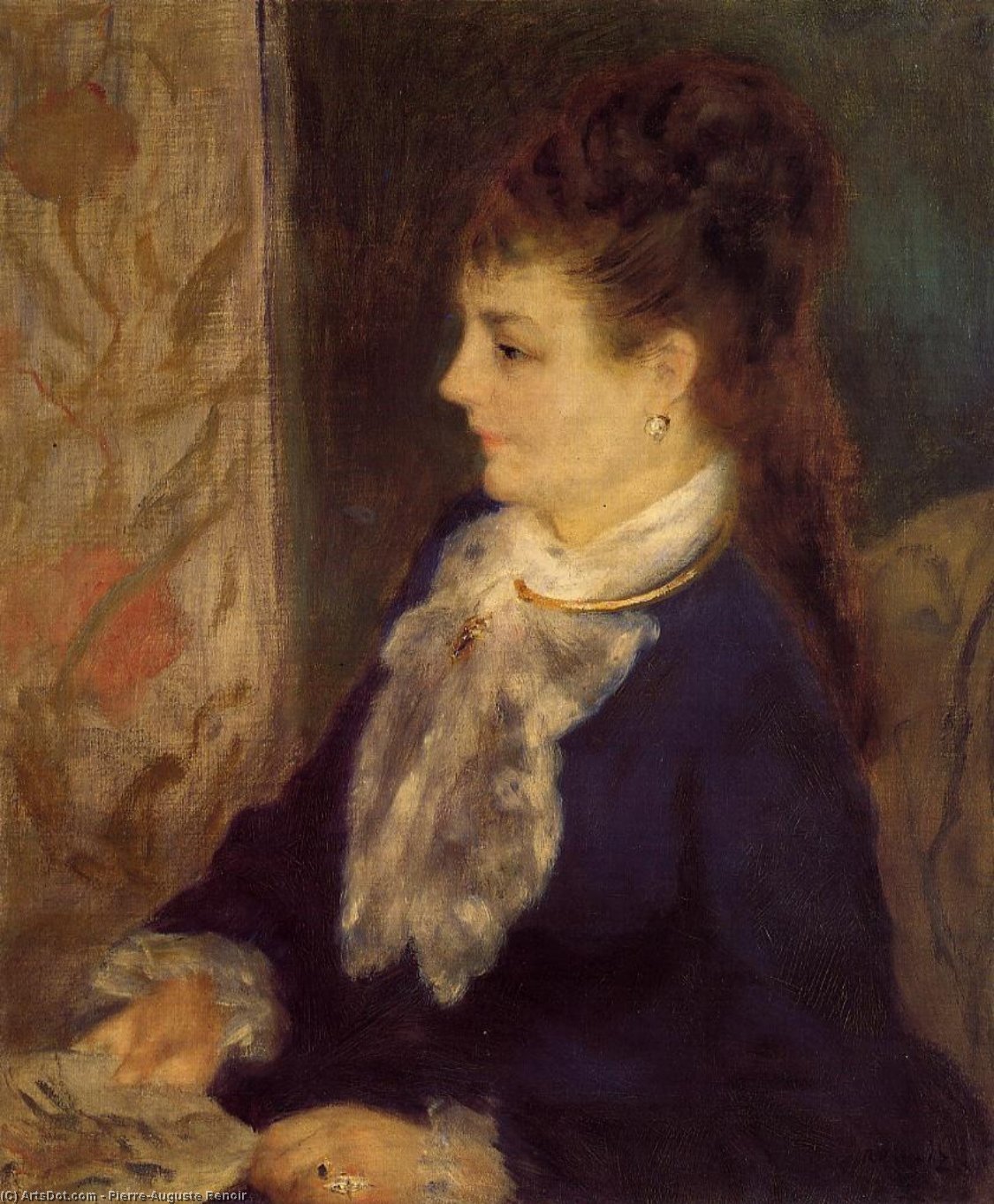 Wikioo.org - Encyklopedia Sztuk Pięknych - Malarstwo, Grafika Pierre-Auguste Renoir - Portrait of an Anonymous Sitter