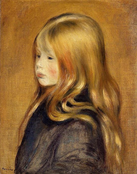 Wikoo.org - موسوعة الفنون الجميلة - اللوحة، العمل الفني Pierre-Auguste Renoir - Portrait of Edmond Renoir, Jr.