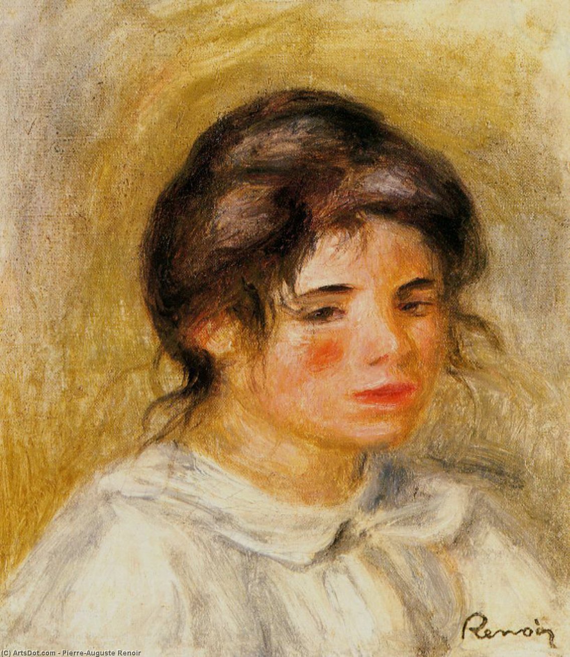 Wikioo.org – L'Enciclopedia delle Belle Arti - Pittura, Opere di Pierre-Auguste Renoir - Ritratto di Gabrielle