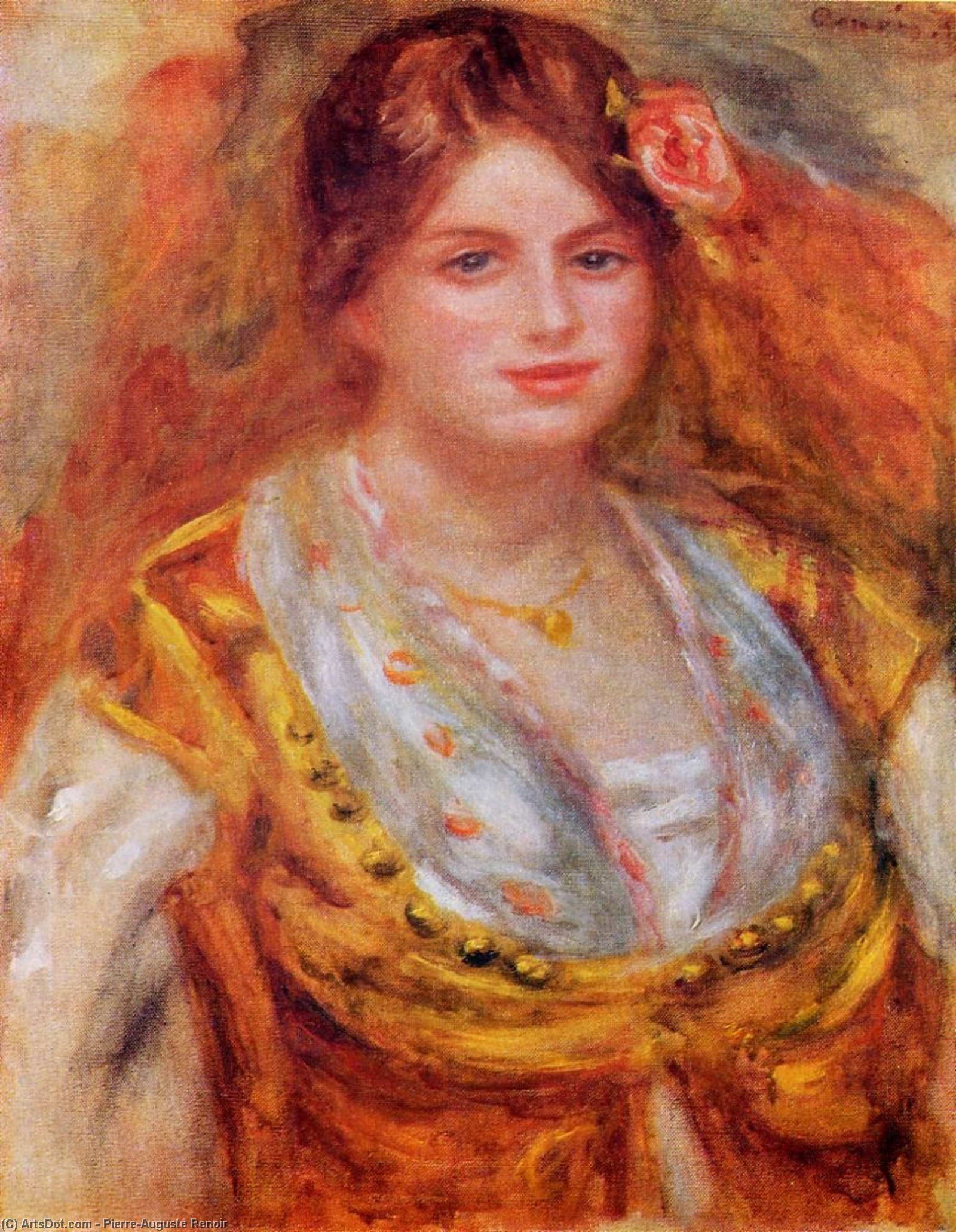 WikiOO.org - Encyclopedia of Fine Arts - Maalaus, taideteos Pierre-Auguste Renoir - Portrait of Mademoiselle Francois