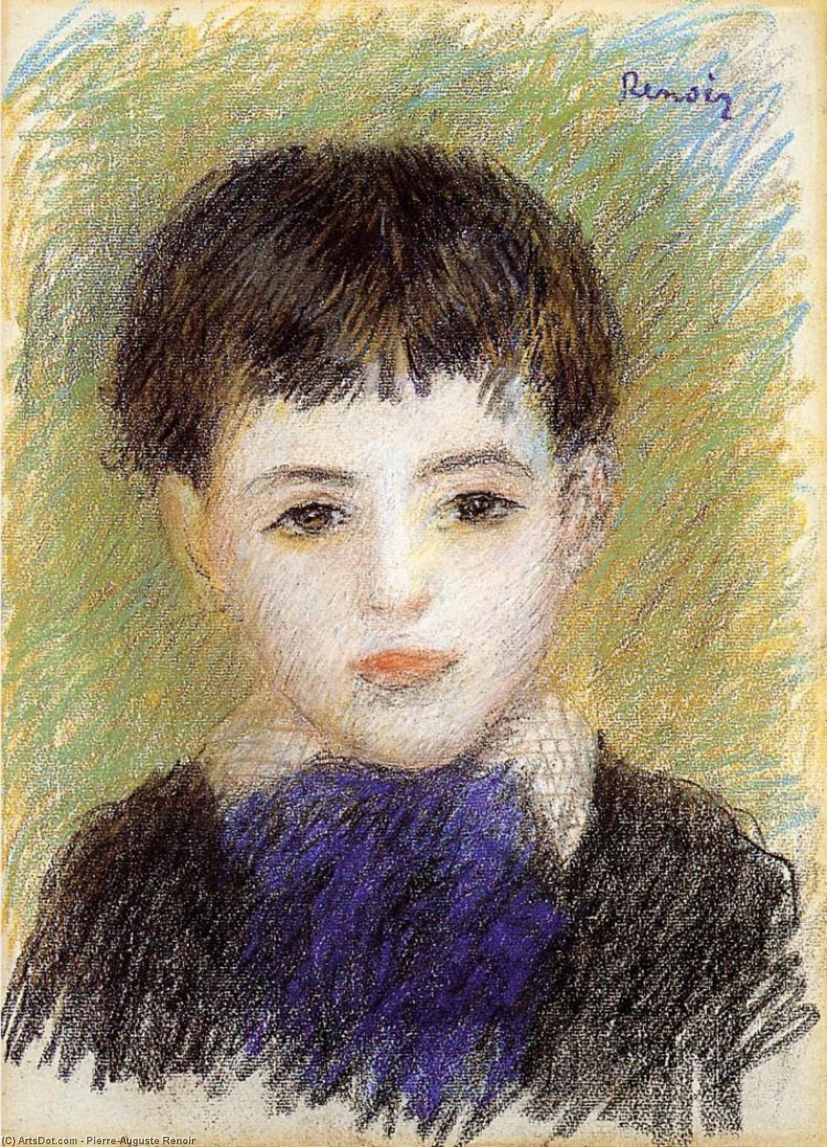 WikiOO.org - Encyclopedia of Fine Arts - Maľba, Artwork Pierre-Auguste Renoir - Portrait of Pierre