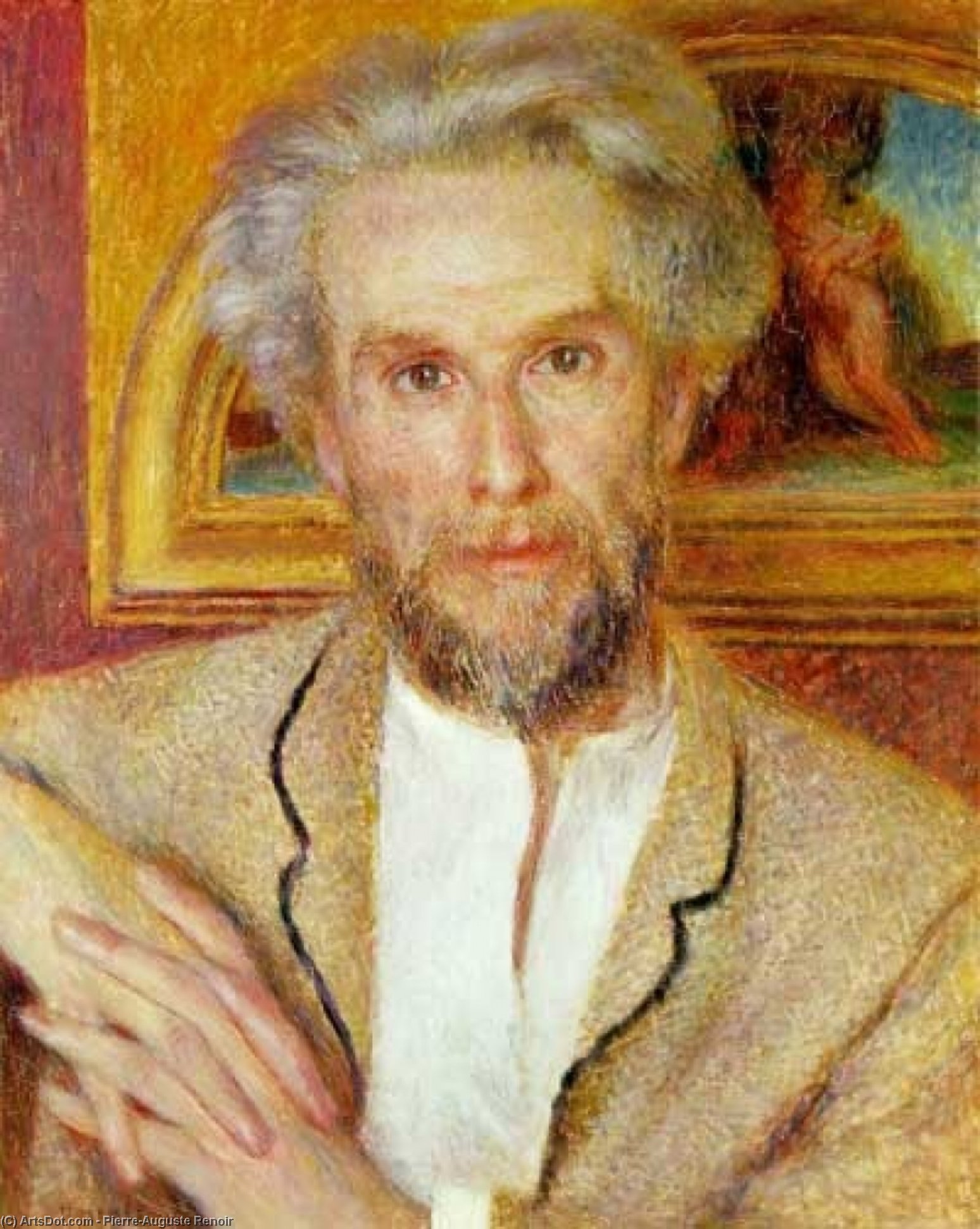 Wikioo.org - สารานุกรมวิจิตรศิลป์ - จิตรกรรม Pierre-Auguste Renoir - Portrait of Victor Chocquet