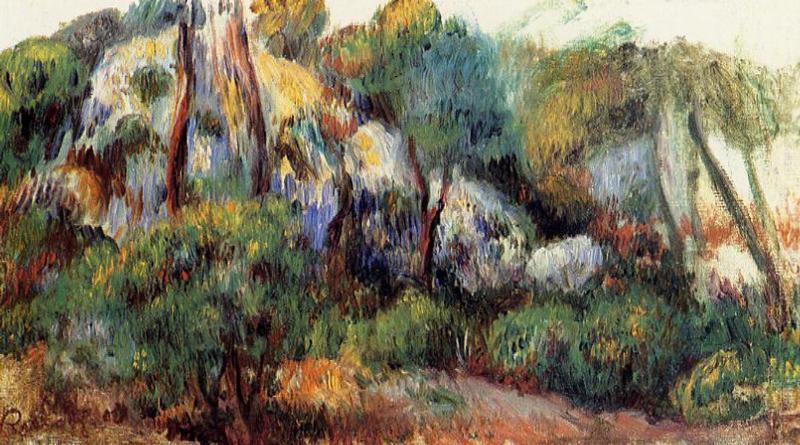 Wikioo.org - สารานุกรมวิจิตรศิลป์ - จิตรกรรม Pierre-Auguste Renoir - Purple Landscape