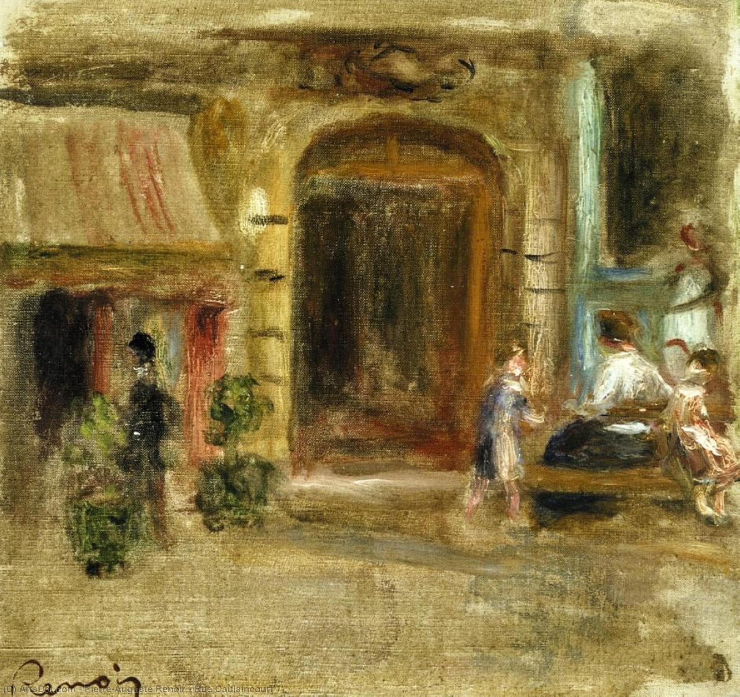 Wikioo.org – L'Encyclopédie des Beaux Arts - Peinture, Oeuvre de Pierre-Auguste Renoir - rue caulaincourt