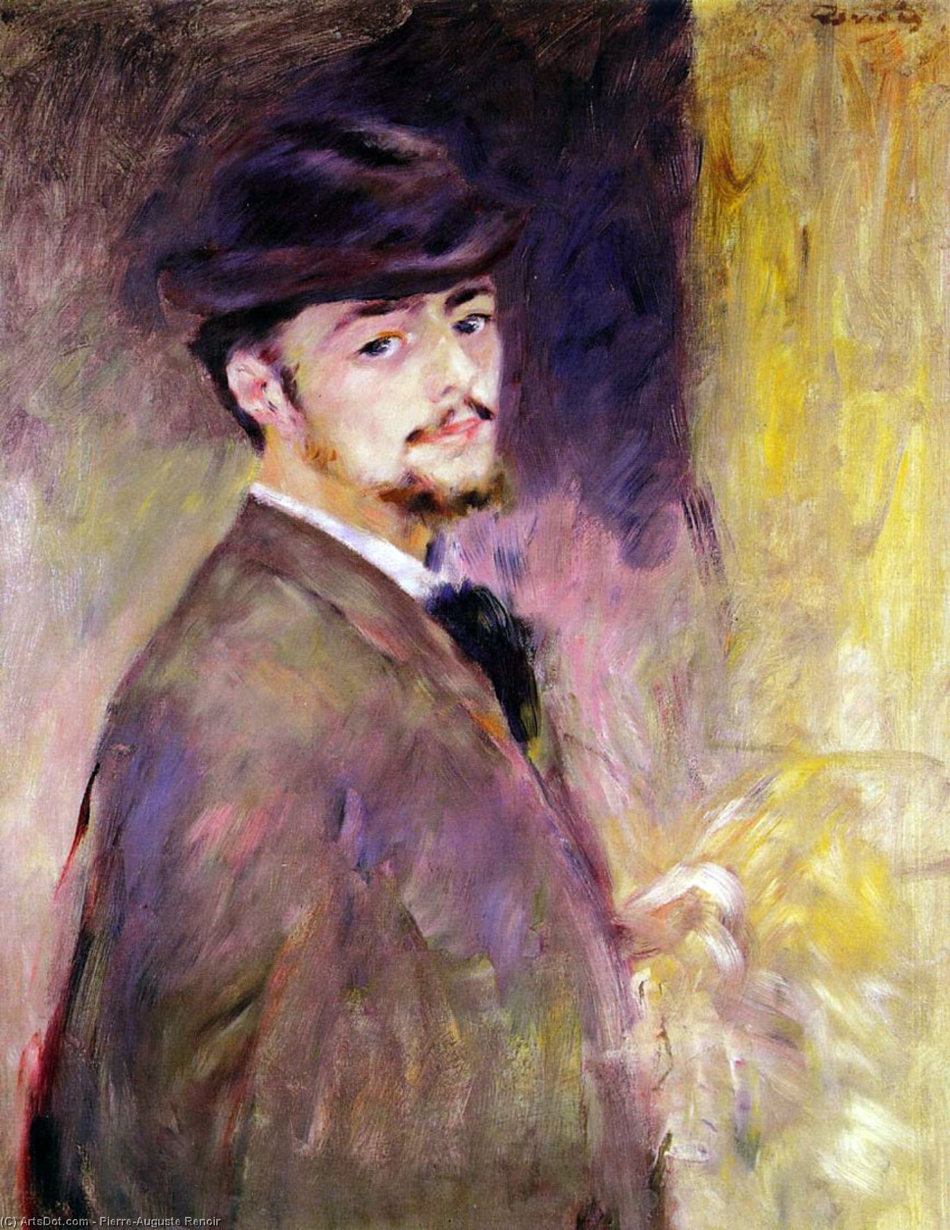 Wikioo.org - สารานุกรมวิจิตรศิลป์ - จิตรกรรม Pierre-Auguste Renoir - Self-Portrait at the Age of Thirty Five