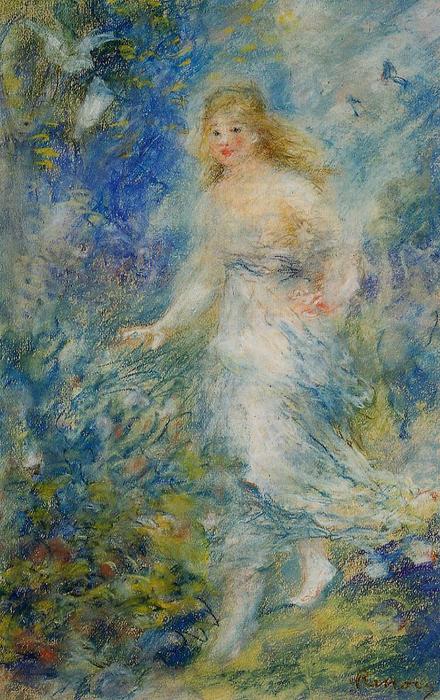 Wikioo.org - Bách khoa toàn thư về mỹ thuật - Vẽ tranh, Tác phẩm nghệ thuật Pierre-Auguste Renoir - Spring (The Four Seasons)