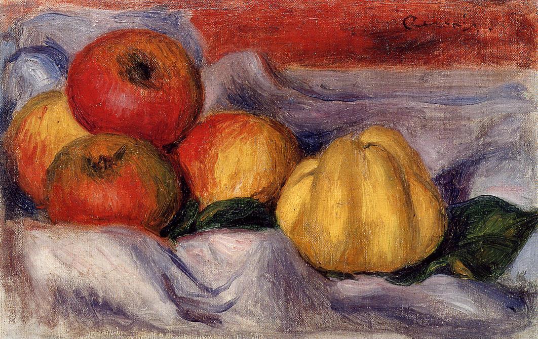 Wikioo.org - The Encyclopedia of Fine Arts - Painting, Artwork by Pierre-Auguste Renoir - Still Life with Apples
