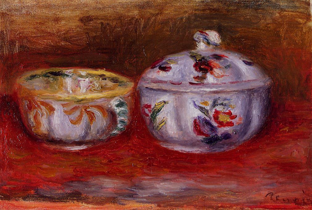 Wikioo.org - The Encyclopedia of Fine Arts - Painting, Artwork by Pierre-Auguste Renoir - Still Life with Fruit Bowl