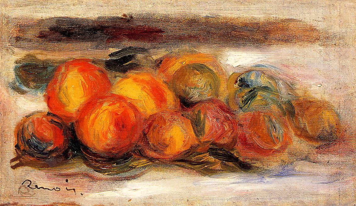 Wikioo.org - The Encyclopedia of Fine Arts - Painting, Artwork by Pierre-Auguste Renoir - Still Life with Peaches