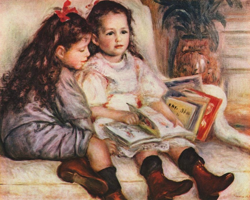 Wikioo.org - The Encyclopedia of Fine Arts - Painting, Artwork by Pierre-Auguste Renoir - The Children of Martial Caillebotte