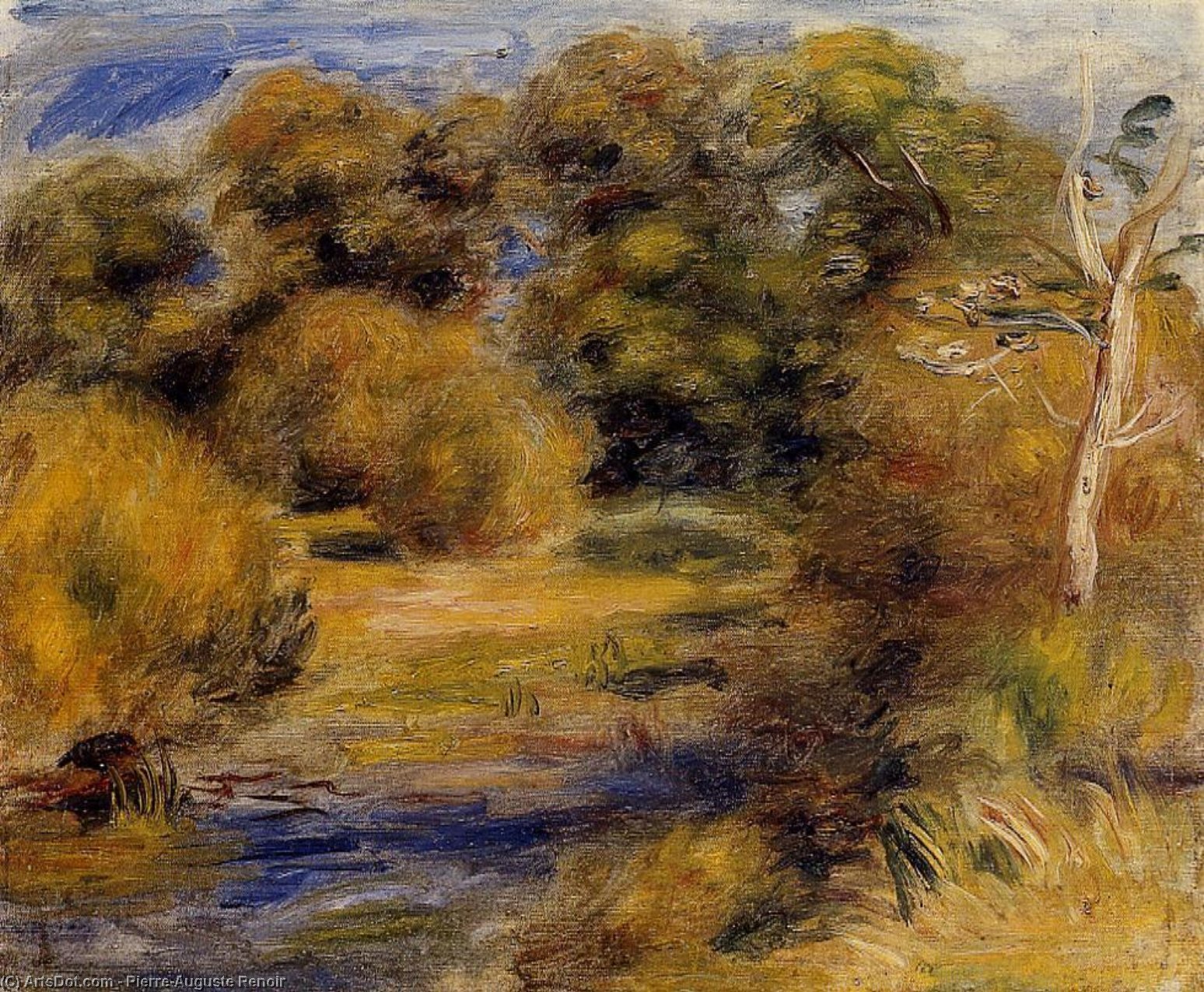 WikiOO.org - Encyclopedia of Fine Arts - Maalaus, taideteos Pierre-Auguste Renoir - The Clearing 1