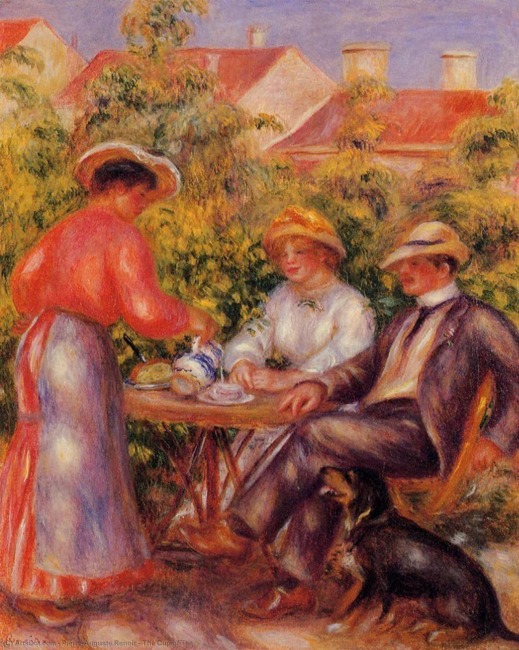 WikiOO.org - Encyclopedia of Fine Arts - Målning, konstverk Pierre-Auguste Renoir - The Cup of Tea