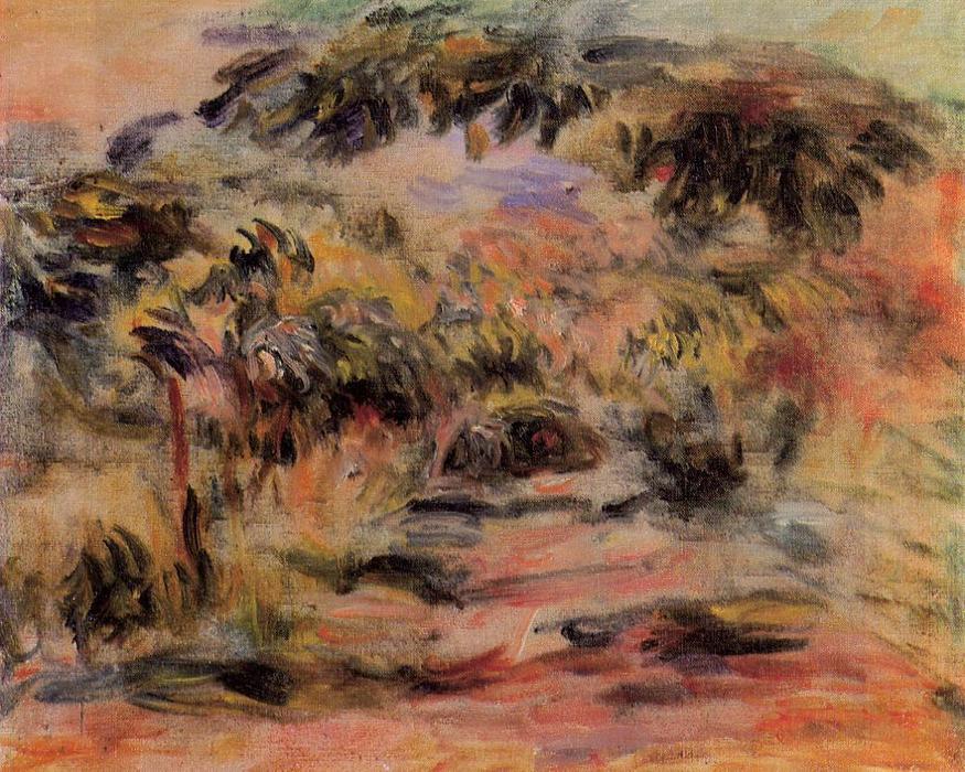Wikoo.org - موسوعة الفنون الجميلة - اللوحة، العمل الفني Pierre-Auguste Renoir - The Footpath
