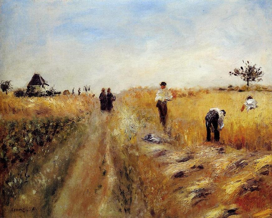 WikiOO.org - Encyclopedia of Fine Arts - Maľba, Artwork Pierre-Auguste Renoir - The Harvesters