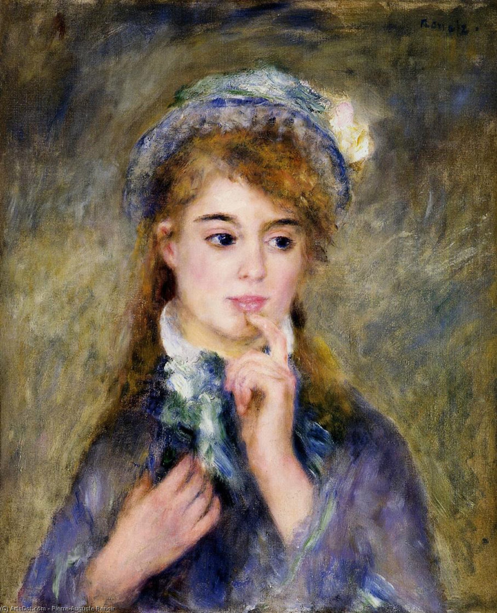 WikiOO.org - 백과 사전 - 회화, 삽화 Pierre-Auguste Renoir - The Ingenue
