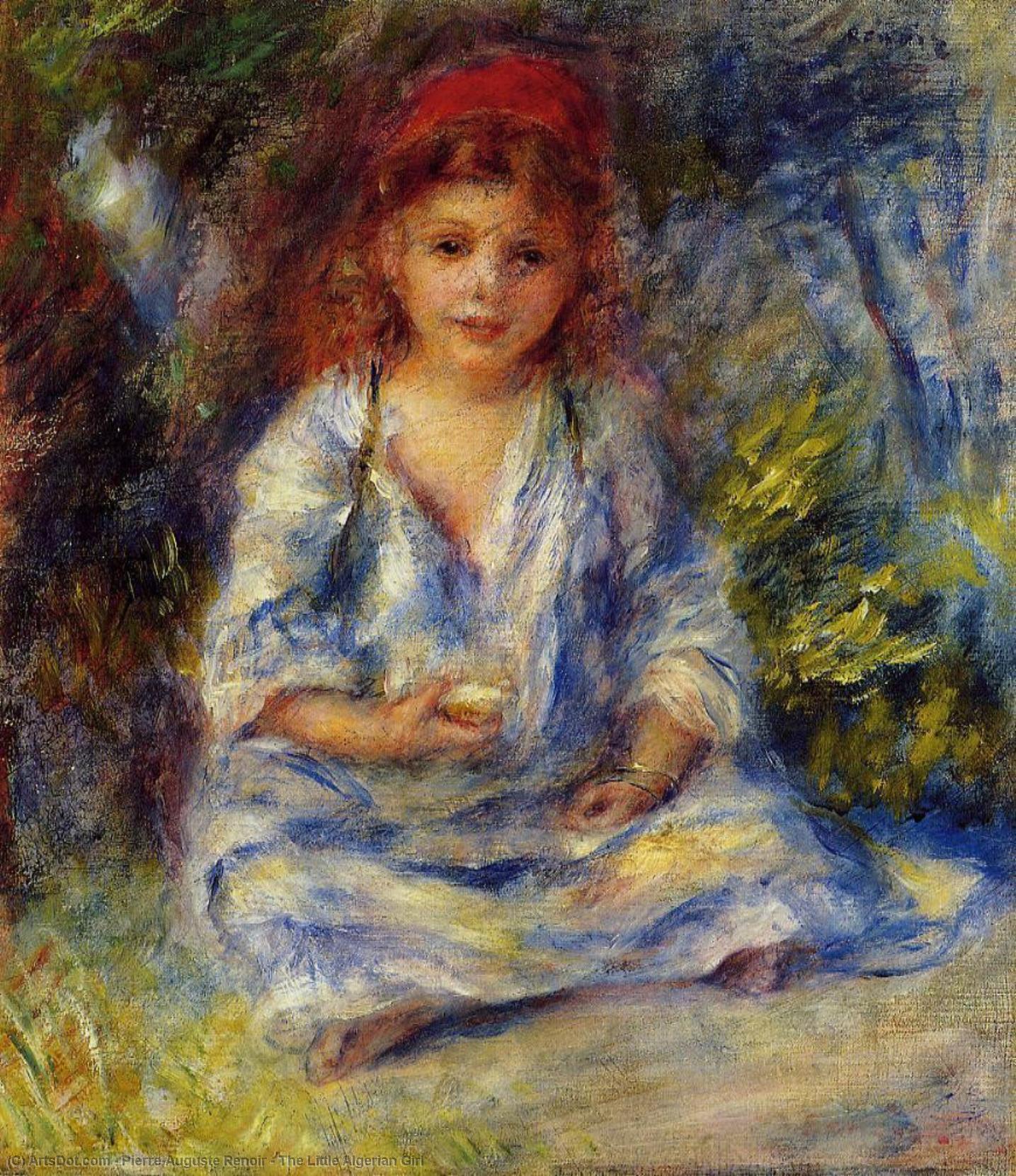 Wikioo.org - Encyklopedia Sztuk Pięknych - Malarstwo, Grafika Pierre-Auguste Renoir - The Little Algerian Girl