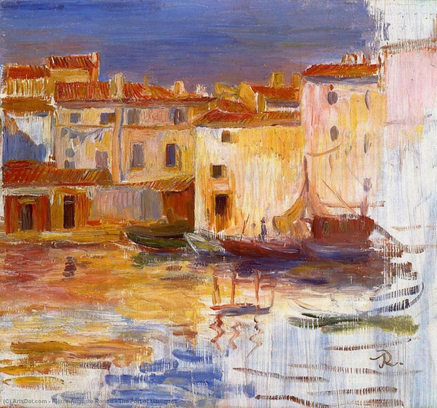 Wikioo.org – La Enciclopedia de las Bellas Artes - Pintura, Obras de arte de Pierre-Auguste Renoir - El puerto de Martigues
