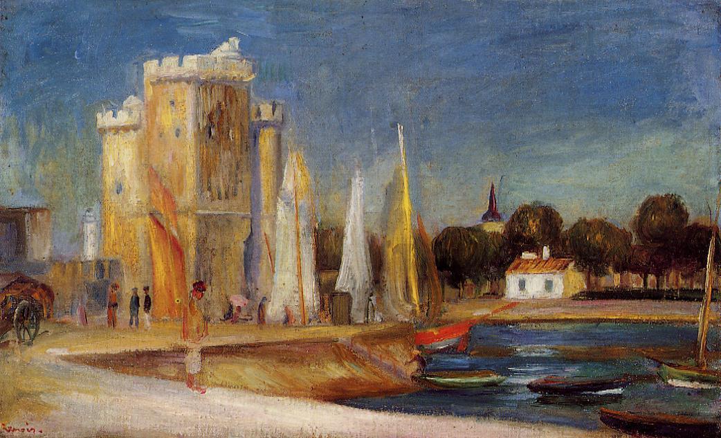 Wikioo.org – La Enciclopedia de las Bellas Artes - Pintura, Obras de arte de Pierre-Auguste Renoir - El Puerto de Rochelle