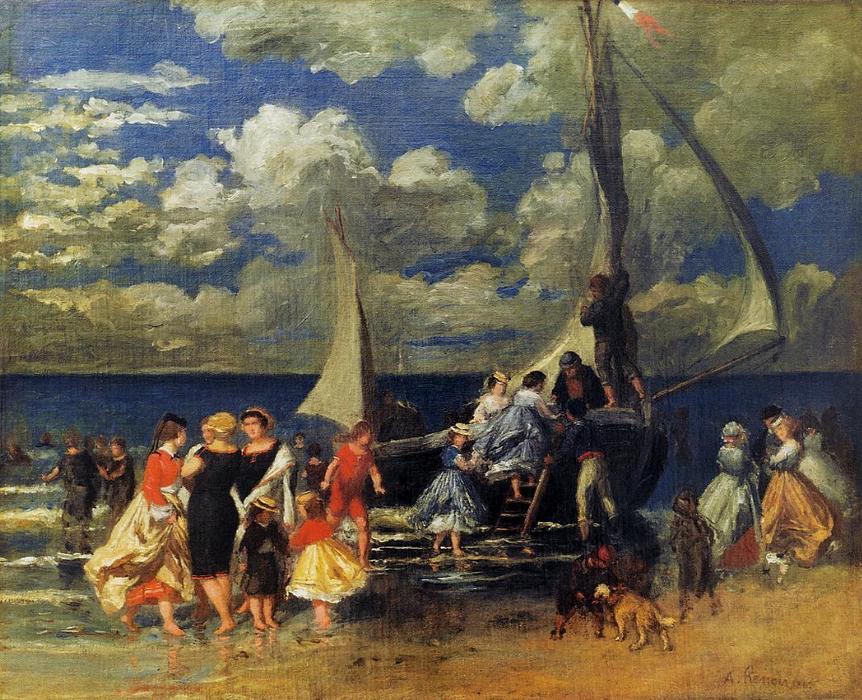 WikiOO.org – 美術百科全書 - 繪畫，作品 Pierre-Auguste Renoir - 在划船党的回归