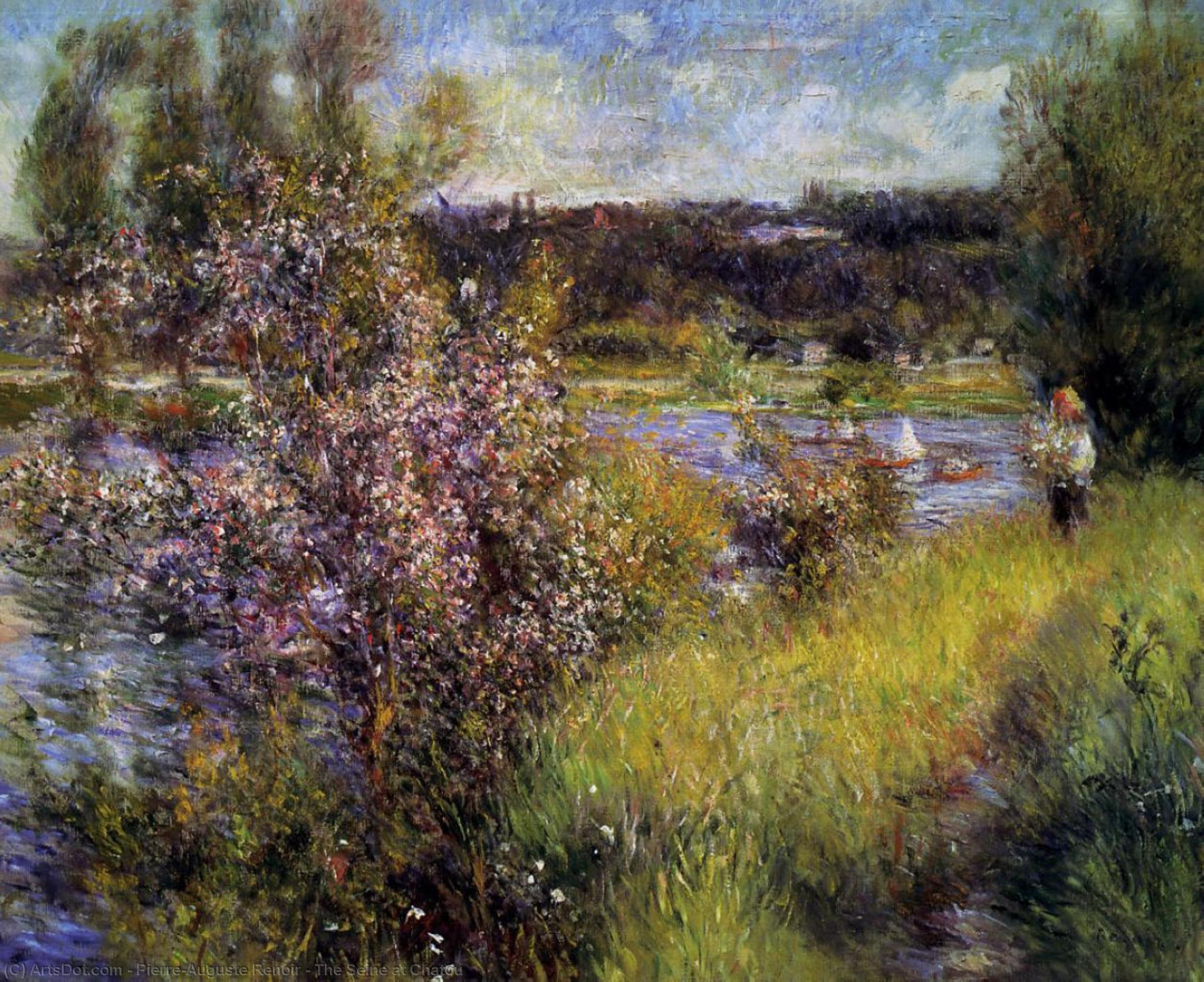 Wikioo.org – La Enciclopedia de las Bellas Artes - Pintura, Obras de arte de Pierre-Auguste Renoir - El Sena en Chatou
