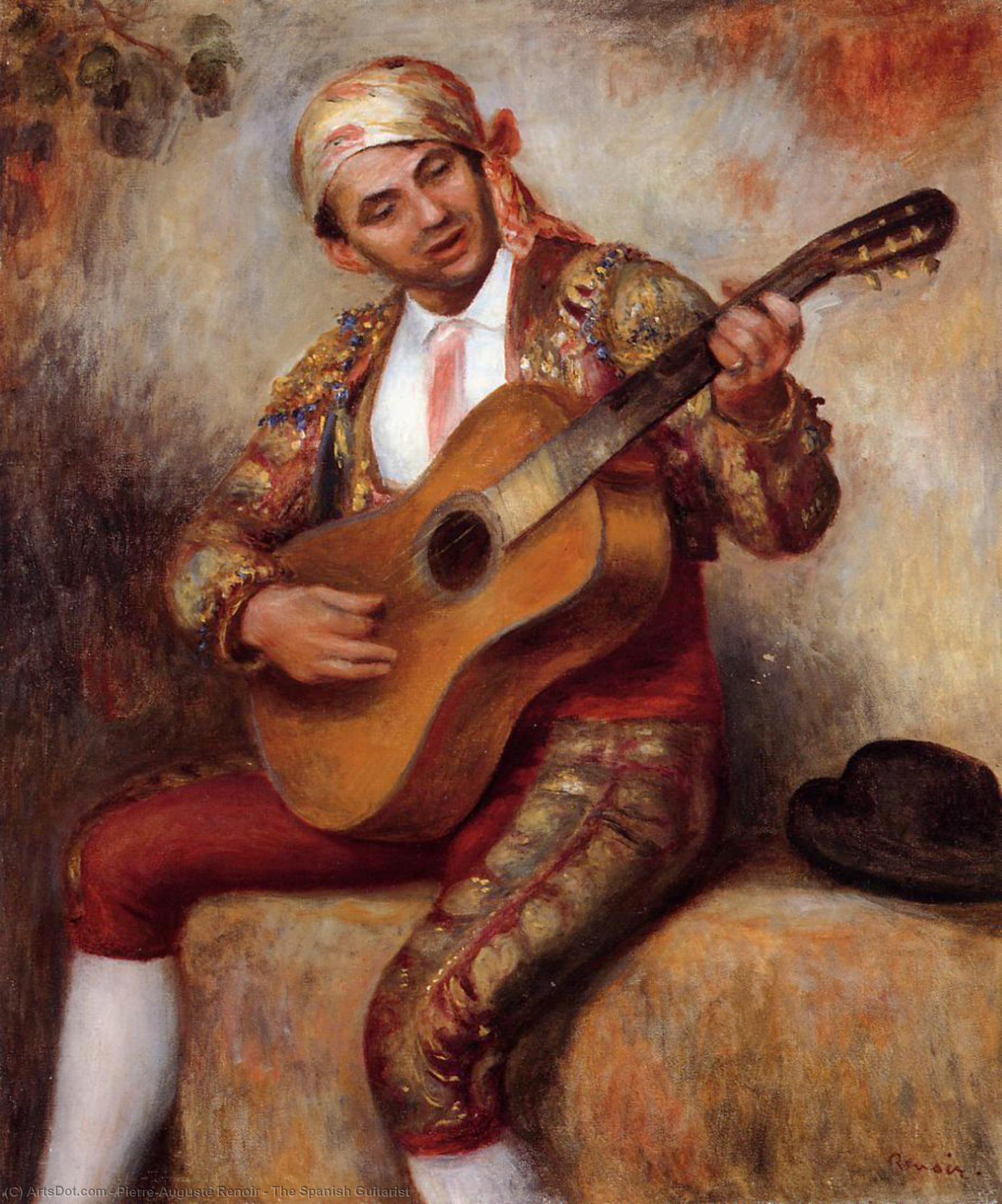WikiOO.org - Encyclopedia of Fine Arts - Schilderen, Artwork Pierre-Auguste Renoir - The Spanish Guitarist