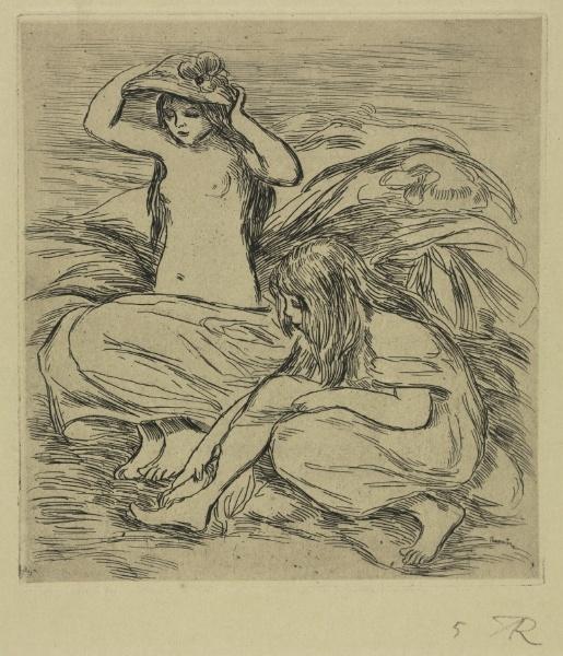 WikiOO.org - אנציקלופדיה לאמנויות יפות - ציור, יצירות אמנות Pierre-Auguste Renoir - The Two Bathers