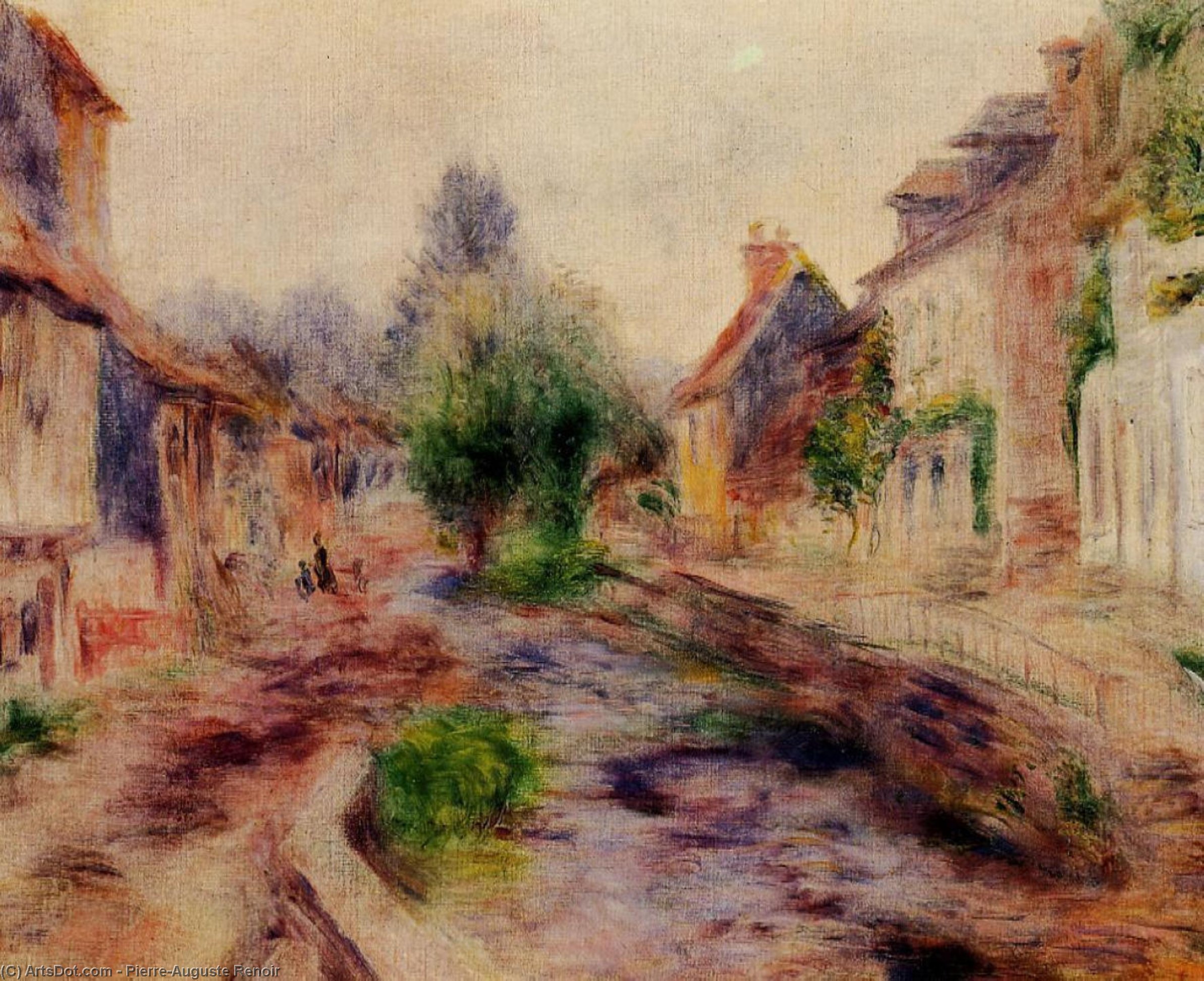 Wikioo.org - The Encyclopedia of Fine Arts - Painting, Artwork by Pierre-Auguste Renoir - The Village