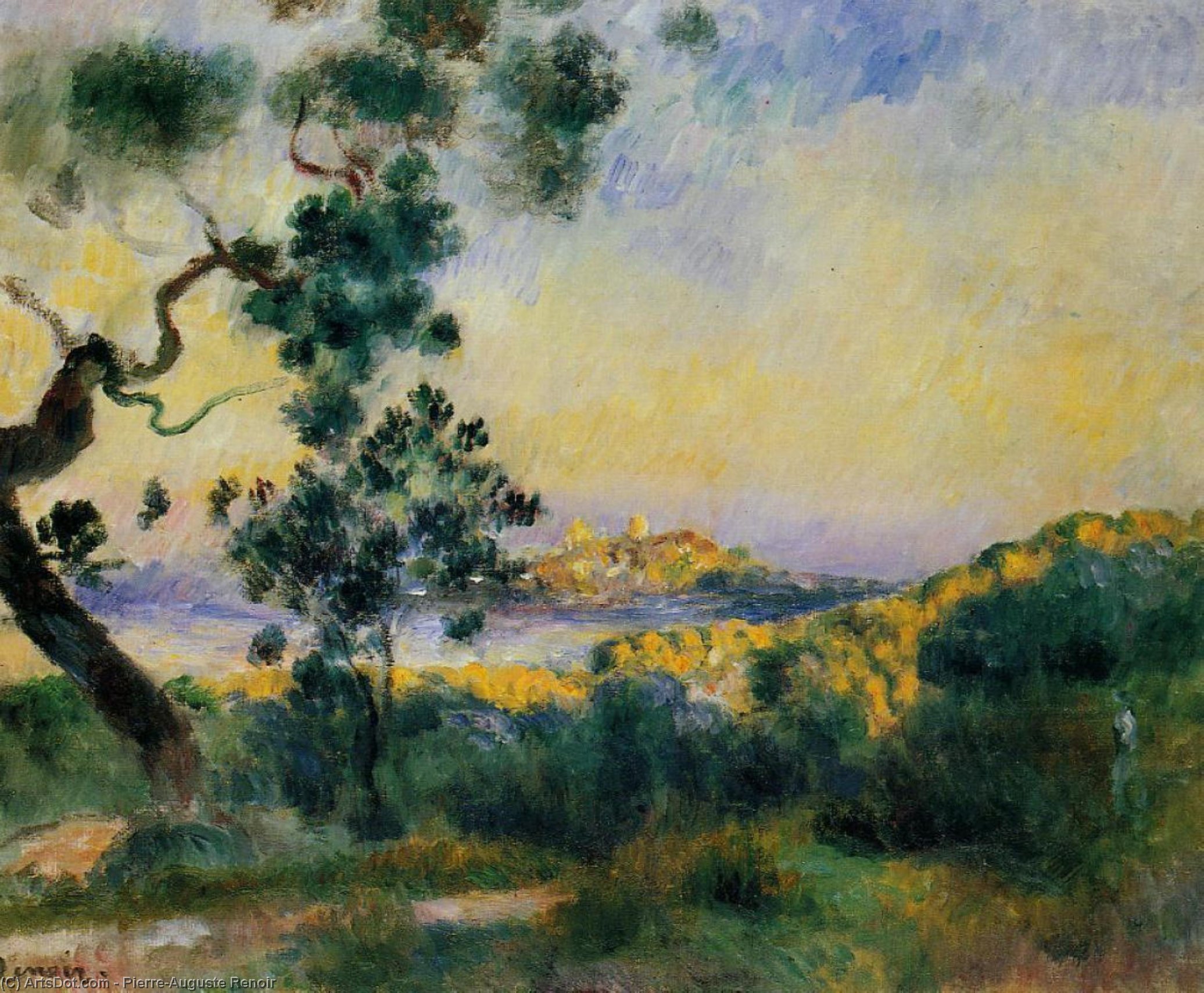 Wikioo.org - The Encyclopedia of Fine Arts - Painting, Artwork by Pierre-Auguste Renoir - View of Antibes