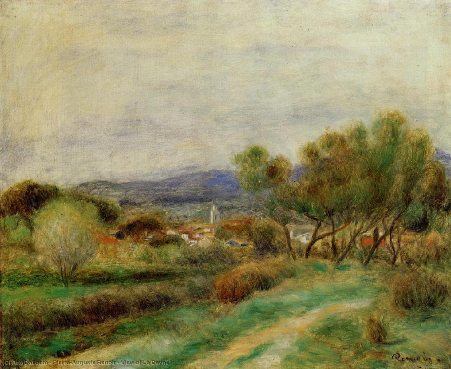 Wikioo.org - The Encyclopedia of Fine Arts - Painting, Artwork by Pierre-Auguste Renoir - View of La Sayne