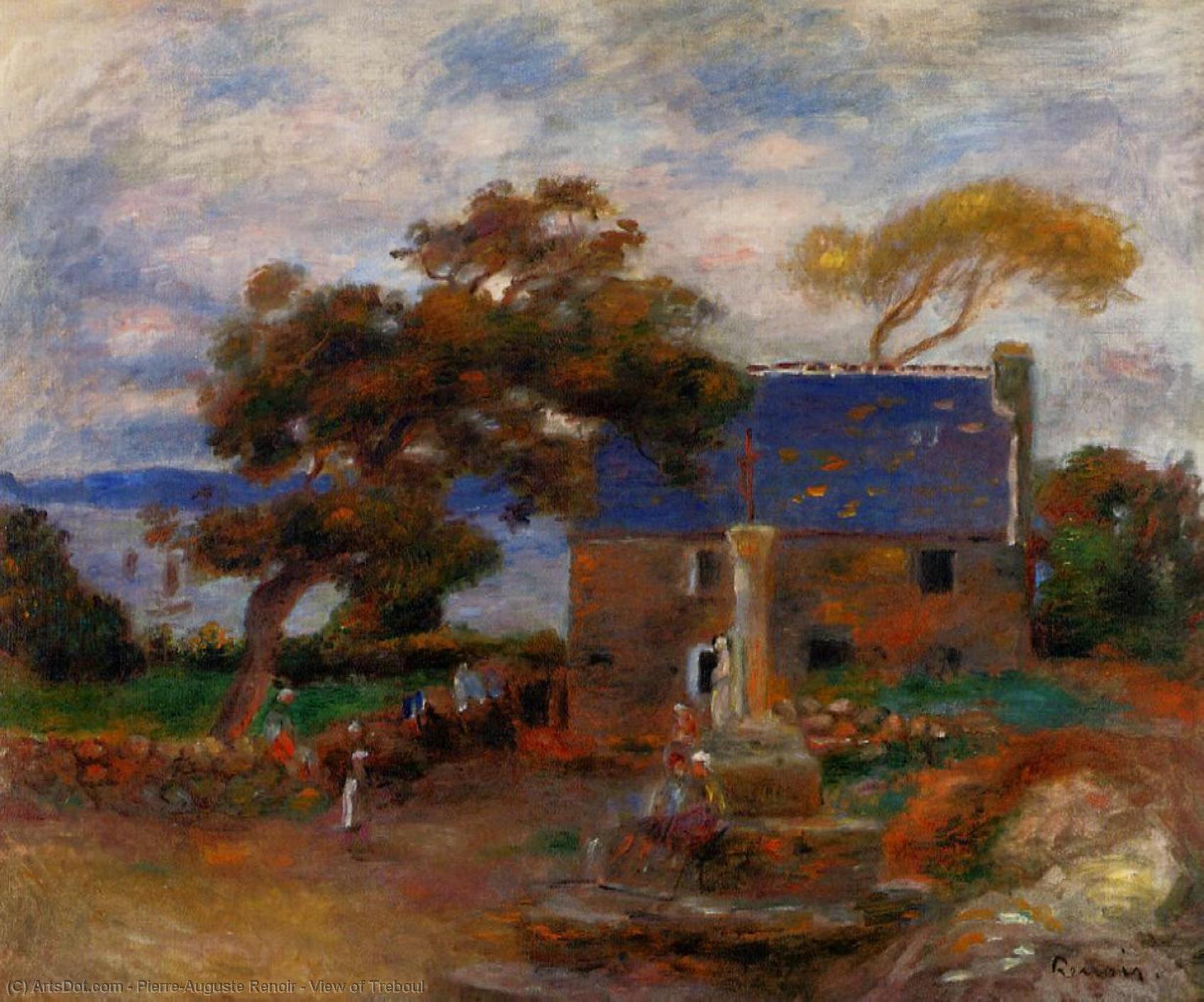 WikiOO.org - Енциклопедія образотворчого мистецтва - Живопис, Картини
 Pierre-Auguste Renoir - View of Treboul