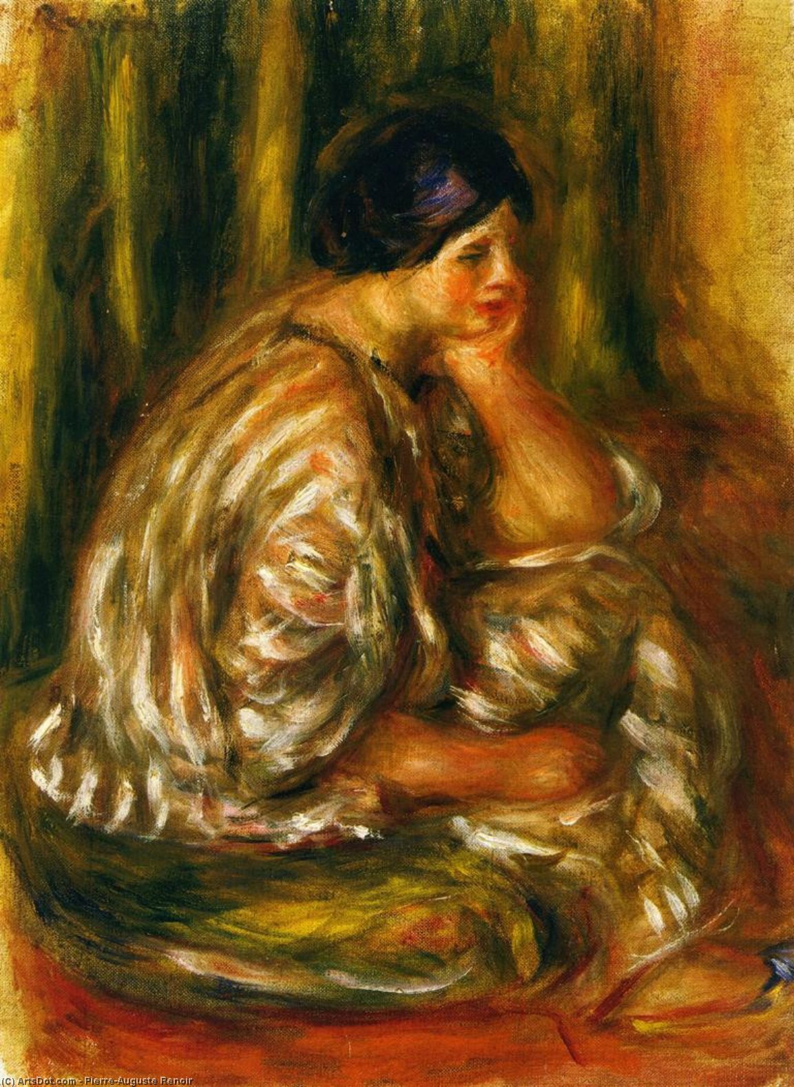 Wikioo.org - The Encyclopedia of Fine Arts - Painting, Artwork by Pierre-Auguste Renoir - Woman in an Oriental Costume