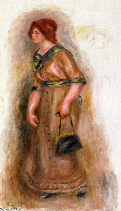 WikiOO.org – 美術百科全書 - 繪畫，作品 Pierre-Auguste Renoir - 女人与包