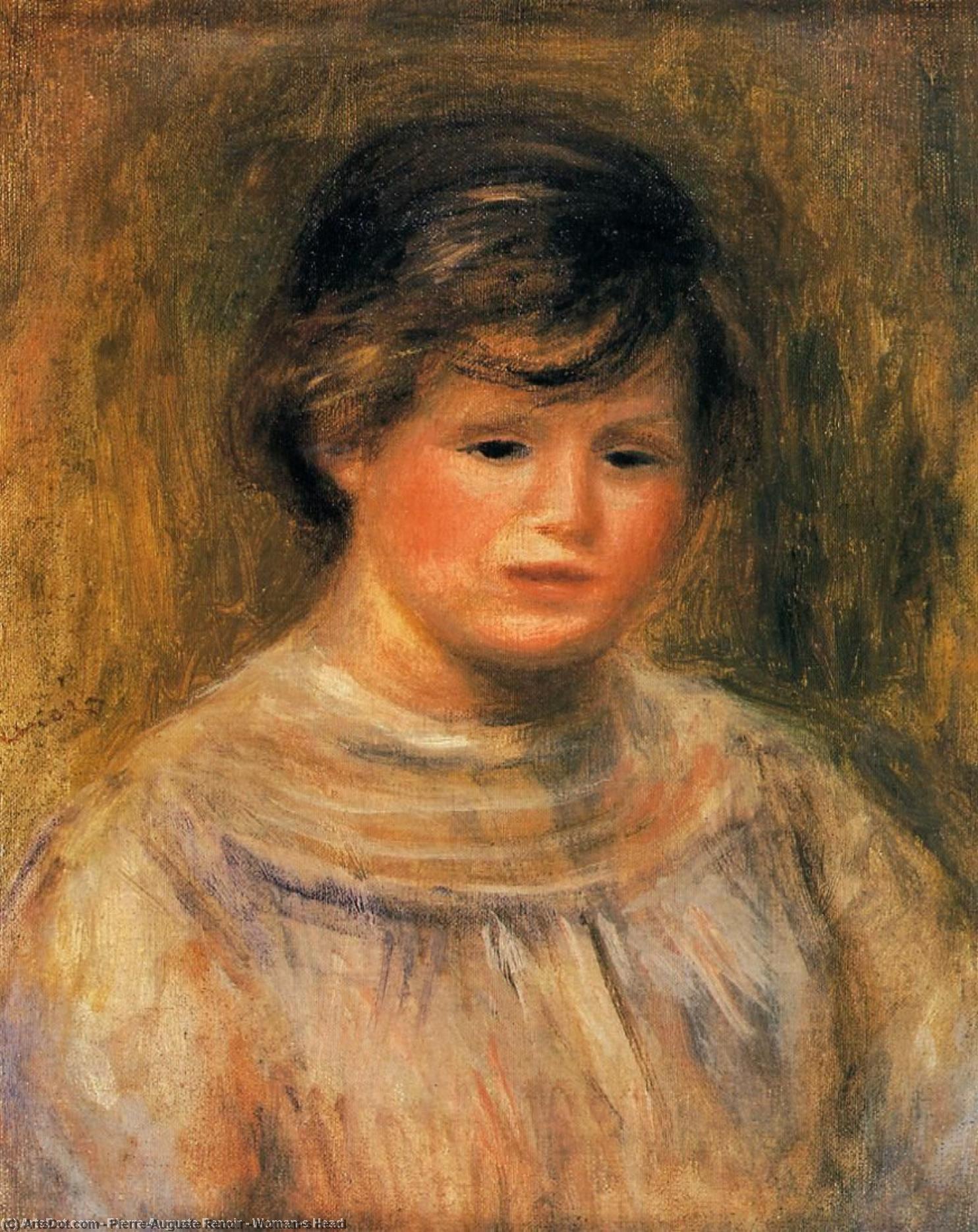 Wikioo.org - The Encyclopedia of Fine Arts - Painting, Artwork by Pierre-Auguste Renoir - Woman's Head