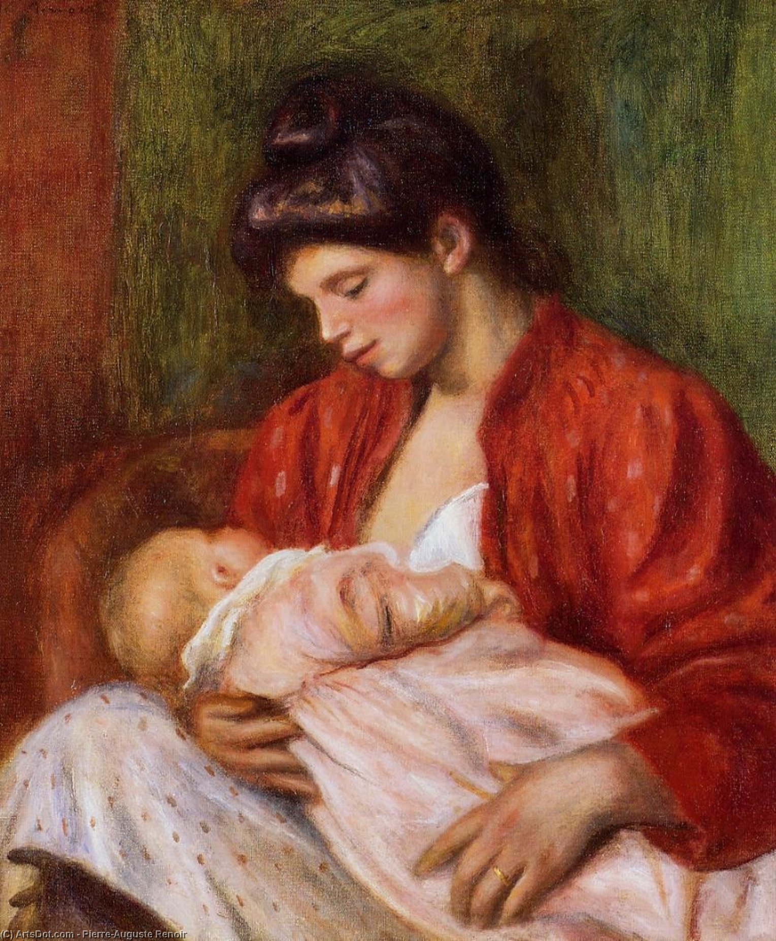 WikiOO.org - Enciclopedia of Fine Arts - Pictura, lucrări de artă Pierre-Auguste Renoir - Young Mother