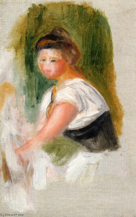Wikioo.org - The Encyclopedia of Fine Arts - Painting, Artwork by Pierre-Auguste Renoir - Young Woman