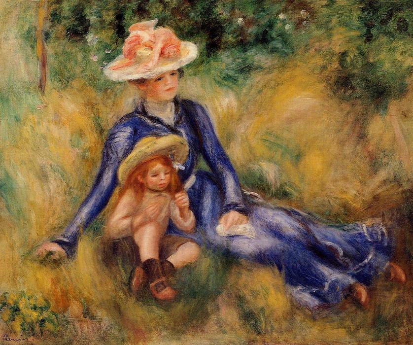 WikiOO.org - Енциклопедія образотворчого мистецтва - Живопис, Картини
 Pierre-Auguste Renoir - Yvonne and Jean