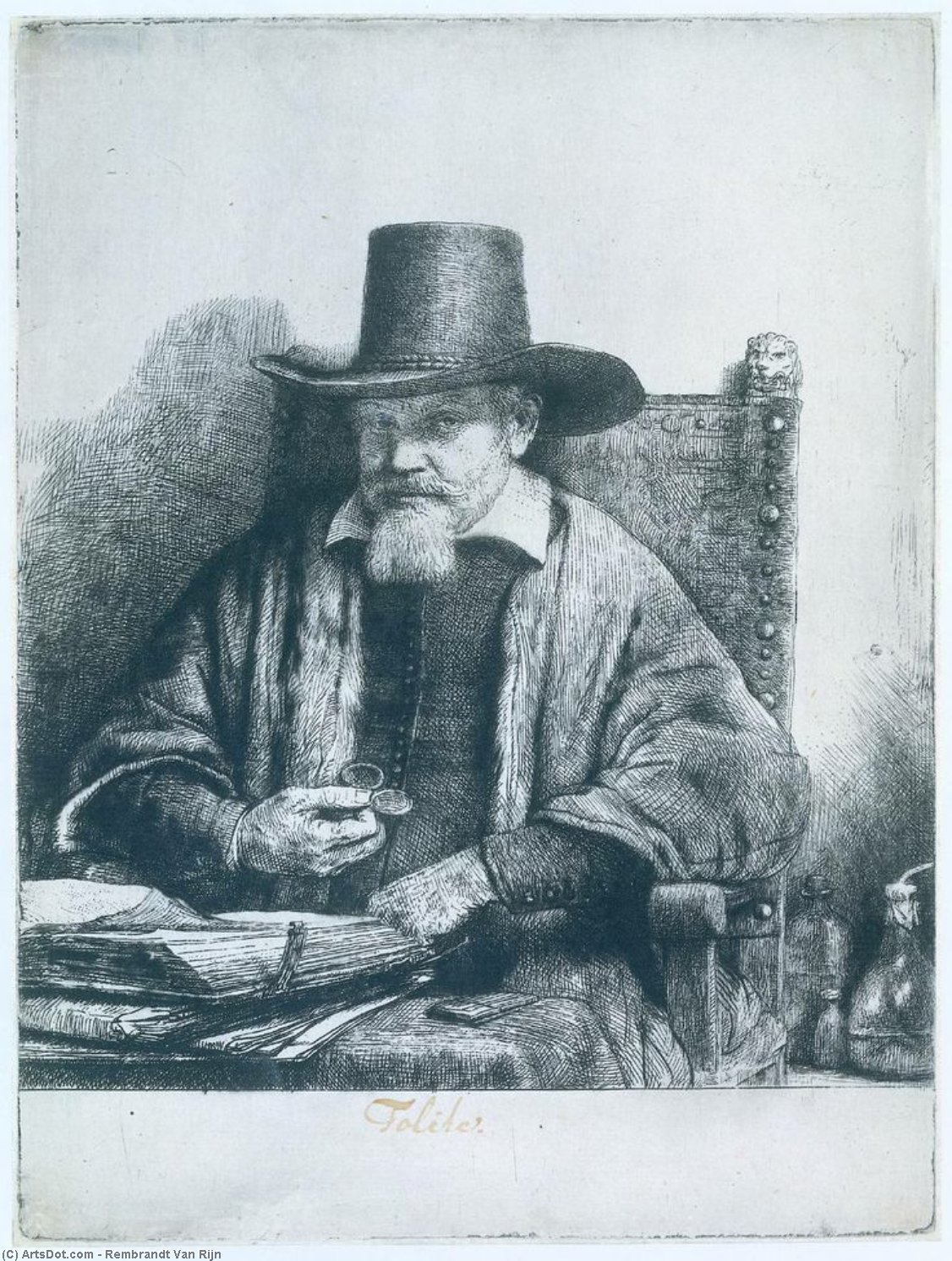 WikiOO.org - Encyclopedia of Fine Arts - Maľba, Artwork Rembrandt Van Rijn - Arnold Tholinx