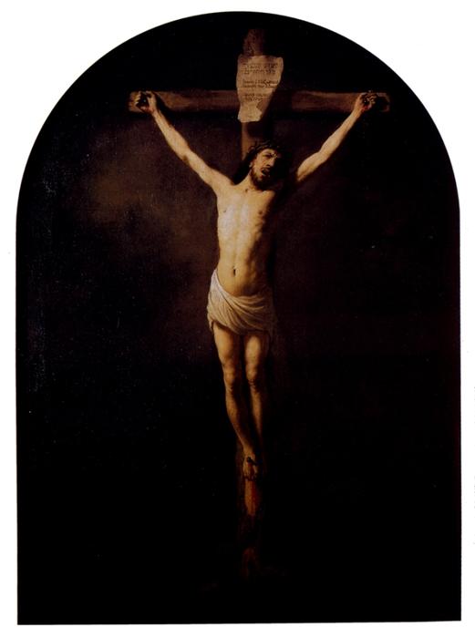 Wikioo.org - The Encyclopedia of Fine Arts - Painting, Artwork by Rembrandt Van Rijn - Christ on the Cross