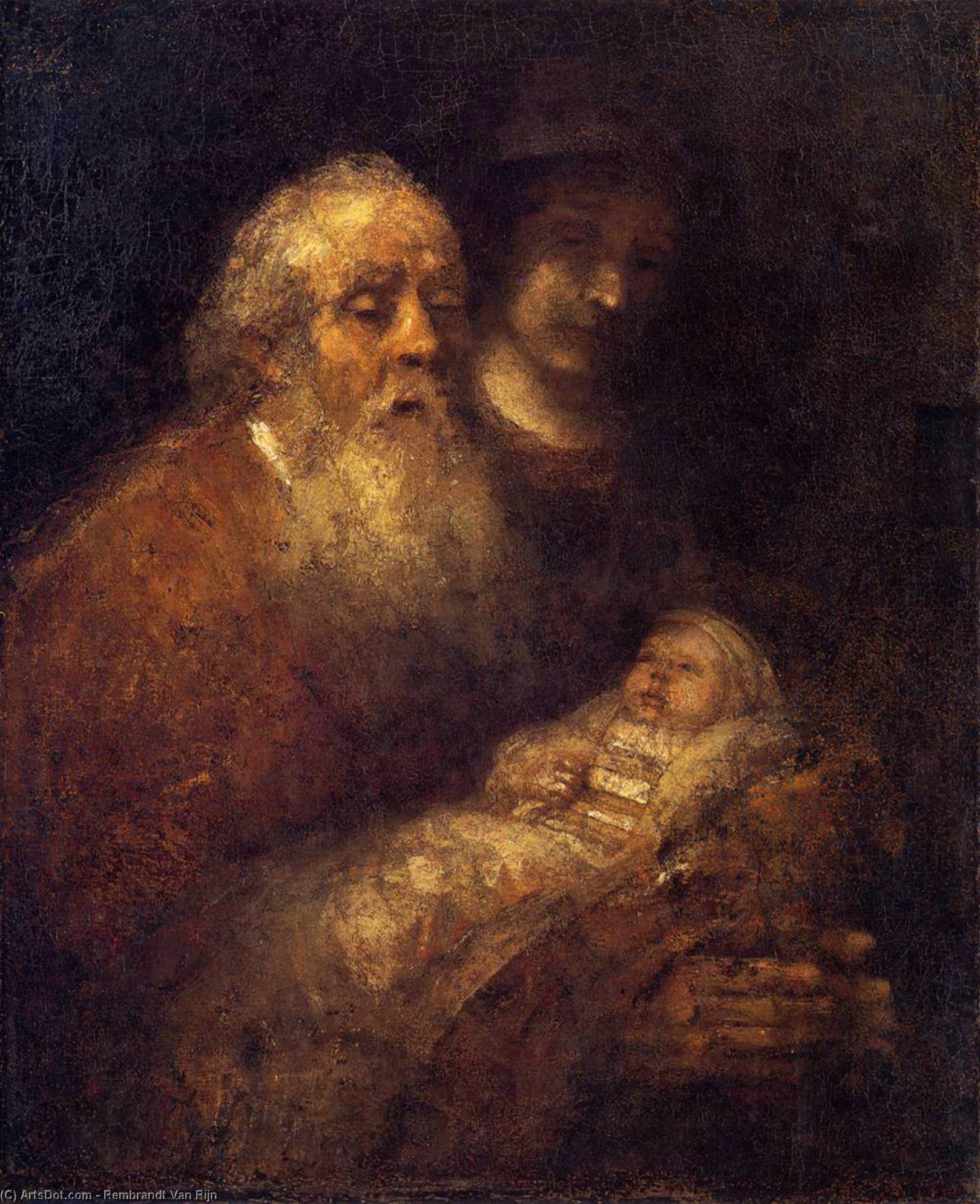 WikiOO.org - Güzel Sanatlar Ansiklopedisi - Resim, Resimler Rembrandt Van Rijn - Circumcision