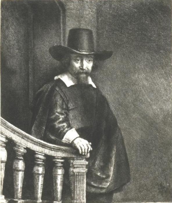 WikiOO.org - 백과 사전 - 회화, 삽화 Rembrandt Van Rijn - Ephraim Bonus, Jewish Physician