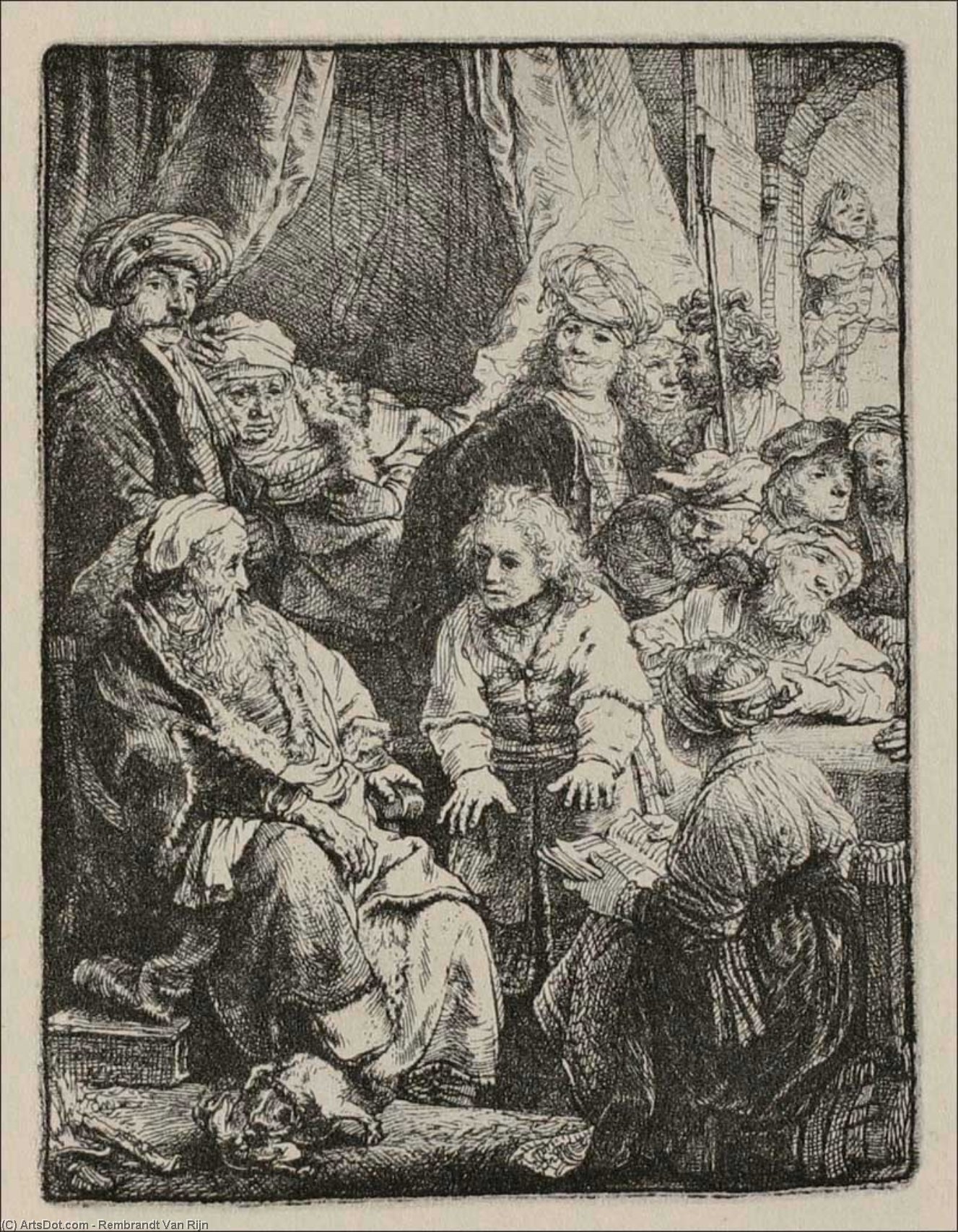 Wikioo.org – L'Enciclopedia delle Belle Arti - Pittura, Opere di Rembrandt Van Rijn - Giacobbe RACCONTARE  sua  sogni