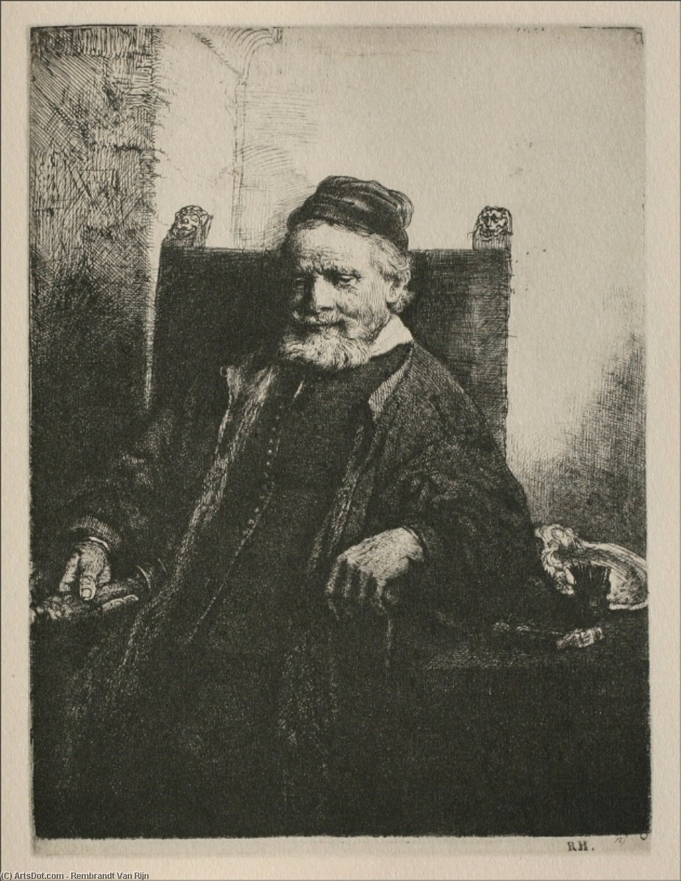 Wikioo.org - สารานุกรมวิจิตรศิลป์ - จิตรกรรม Rembrandt Van Rijn - Johannes Lutma
