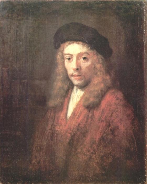 WikiOO.org - Encyclopedia of Fine Arts - Lukisan, Artwork Rembrandt Van Rijn - Man Wearing a Beret