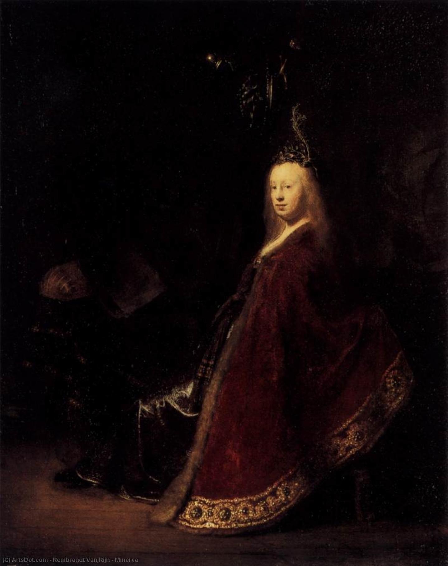 Wikioo.org - The Encyclopedia of Fine Arts - Painting, Artwork by Rembrandt Van Rijn - Minerva