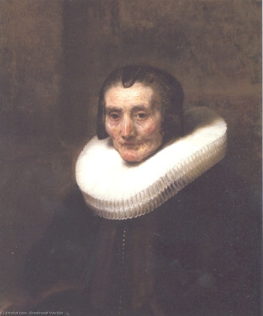 Wikioo.org – L'Enciclopedia delle Belle Arti - Pittura, Opere di Rembrandt Van Rijn - Ritratto di Margeretha de Geer