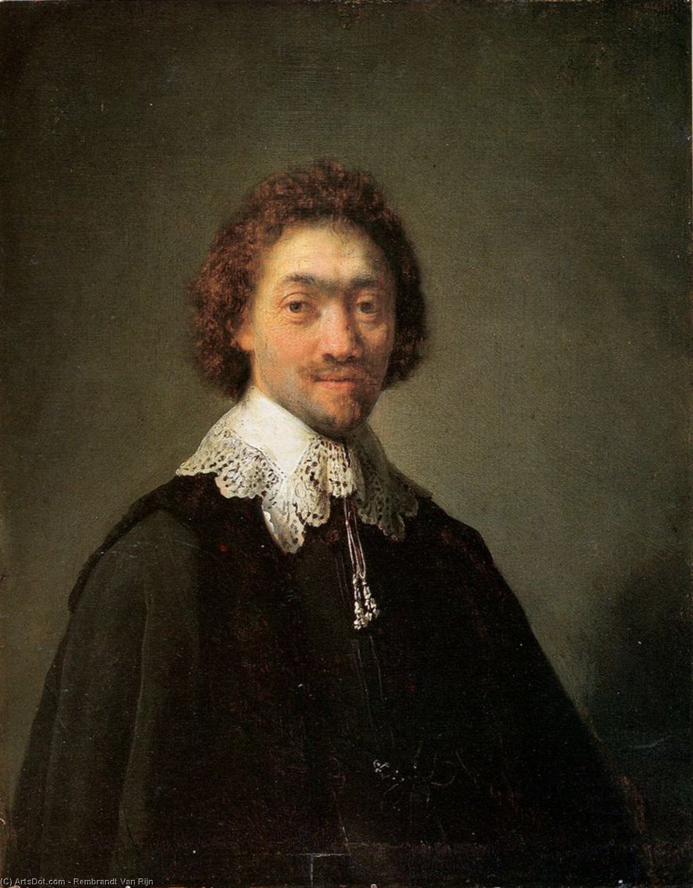 WikiOO.org - Encyclopedia of Fine Arts - Malba, Artwork Rembrandt Van Rijn - Portrait of Maurits Huygens