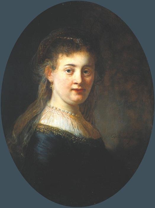 Wikioo.org - Bách khoa toàn thư về mỹ thuật - Vẽ tranh, Tác phẩm nghệ thuật Rembrandt Van Rijn - Portrait of Saskia van Uylenburgh